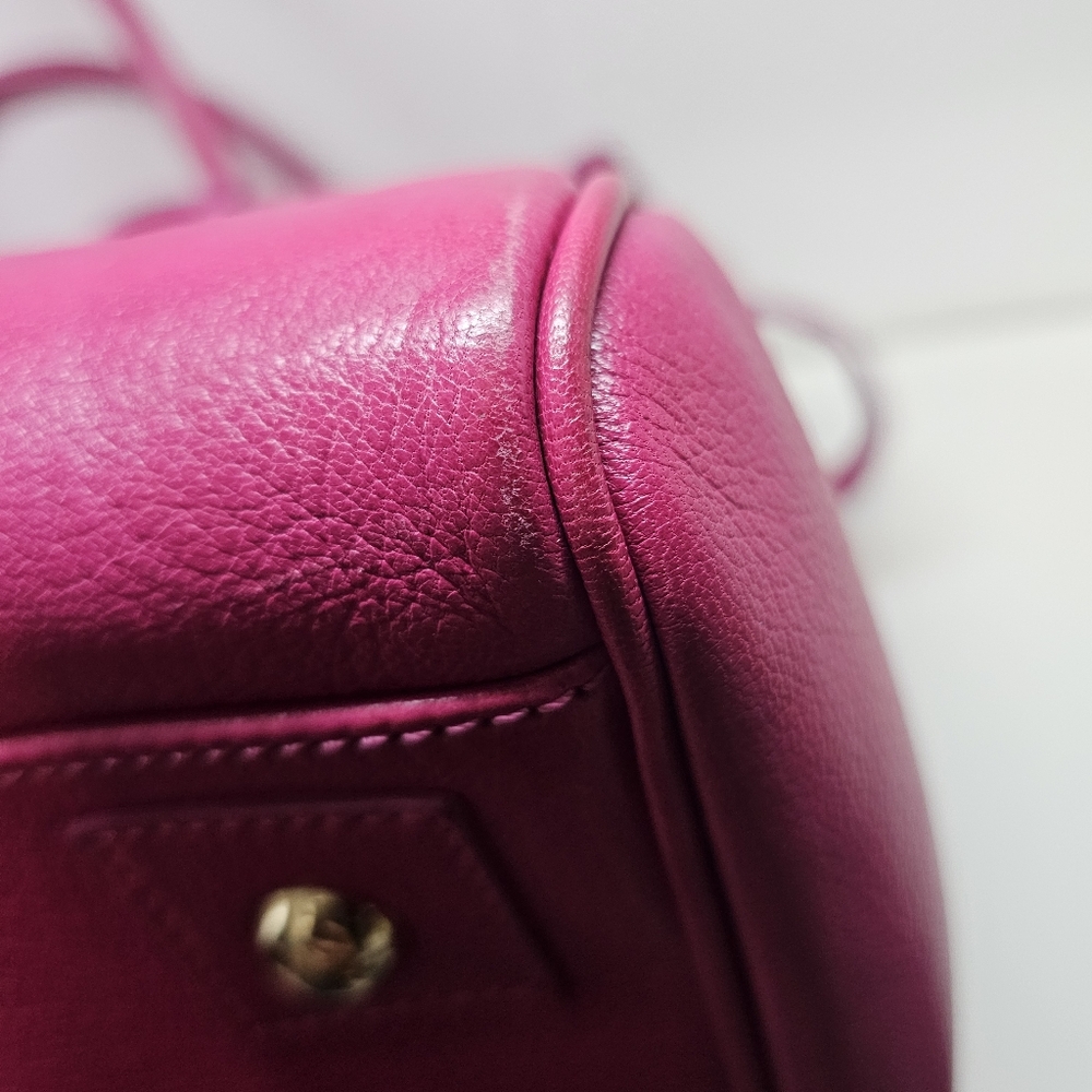 Mulberry Bayswater Hot Pink Leather Top-Handle Satchel - Picture 16 of 16